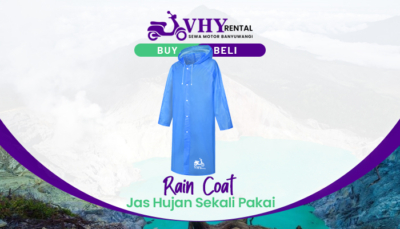 Sewa Motor Banyuwangi - Jas Hujan - Beli Jas Hujan Pendakian