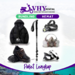 Sewa Motor Banyuwangi - Paket Lengkap - Sewa Jaket Masker Headlamp trekking pole sepatu sunglasses
