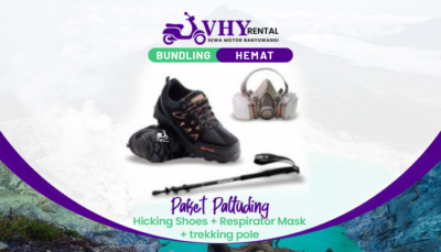 Sewa Motor Banyuwangi - Paket Paltuding - Sewa Sepatu Masker Tongkat Pendakian