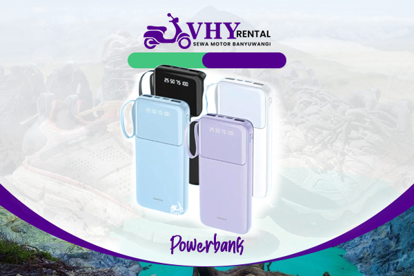 Sewa Motor Banyuwangi - Powerbank - Sewa Powerbank untuk pendakian